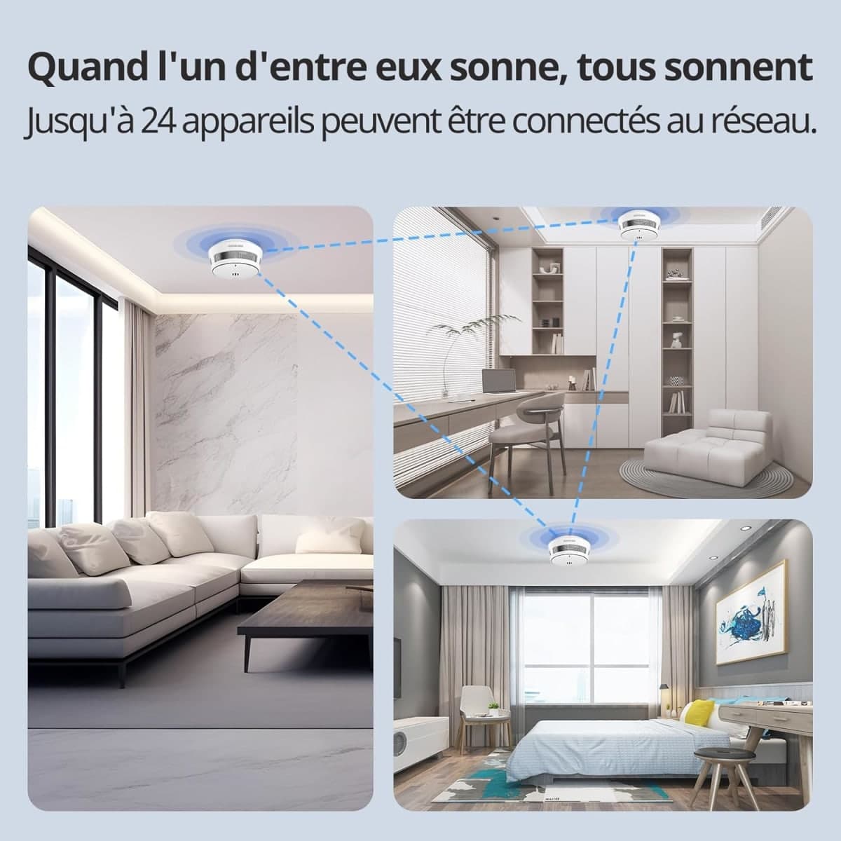 Detecteur De Fumée Intelligent avec Passerelle 2