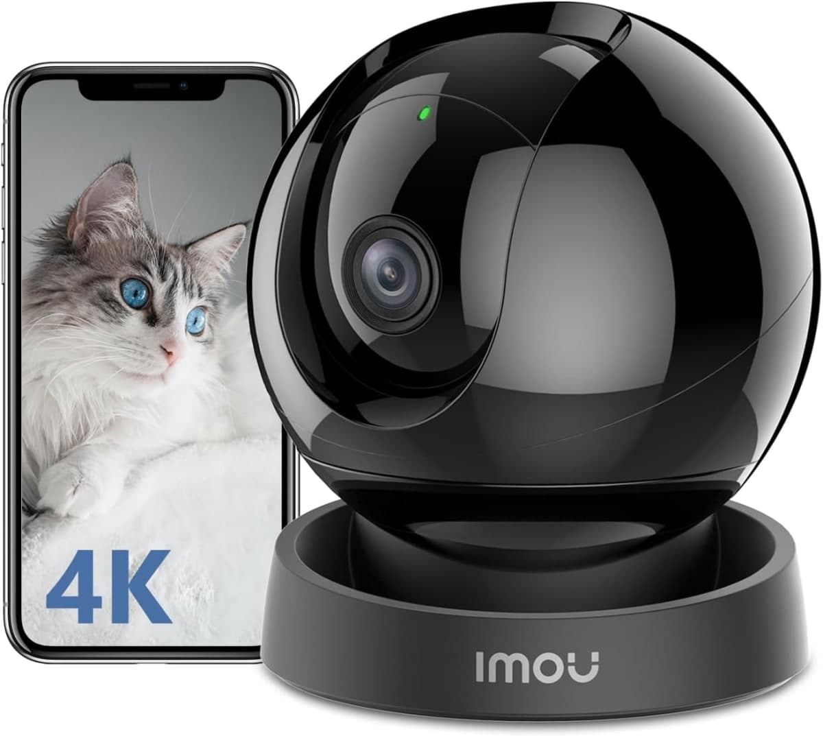 Imou 4K(8MP) Caméra Surveillance WiFi Interieur Caméra 360° Connectée 