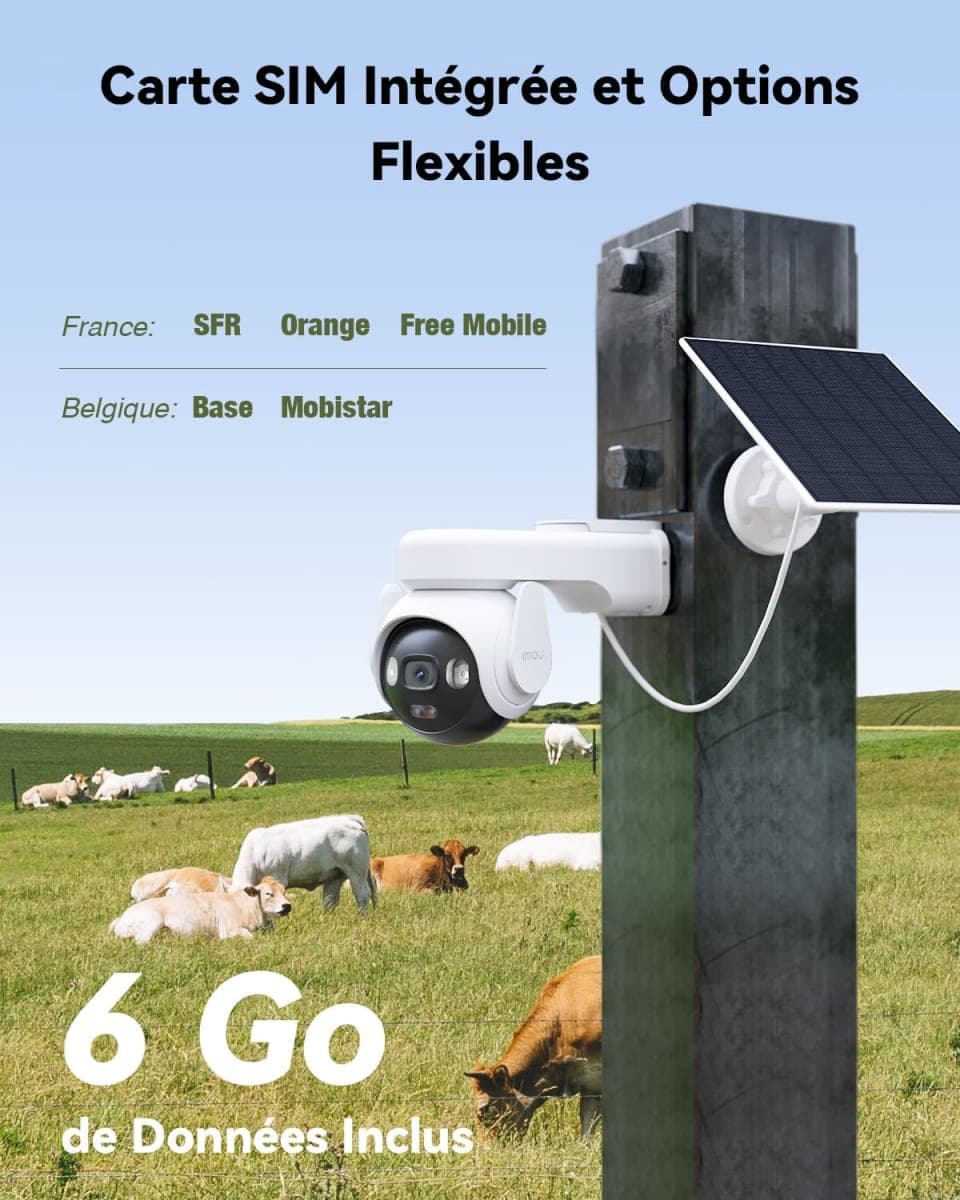 Imou 4G LTE Caméra Surveillance WiFi Exterieure sans Fil 2