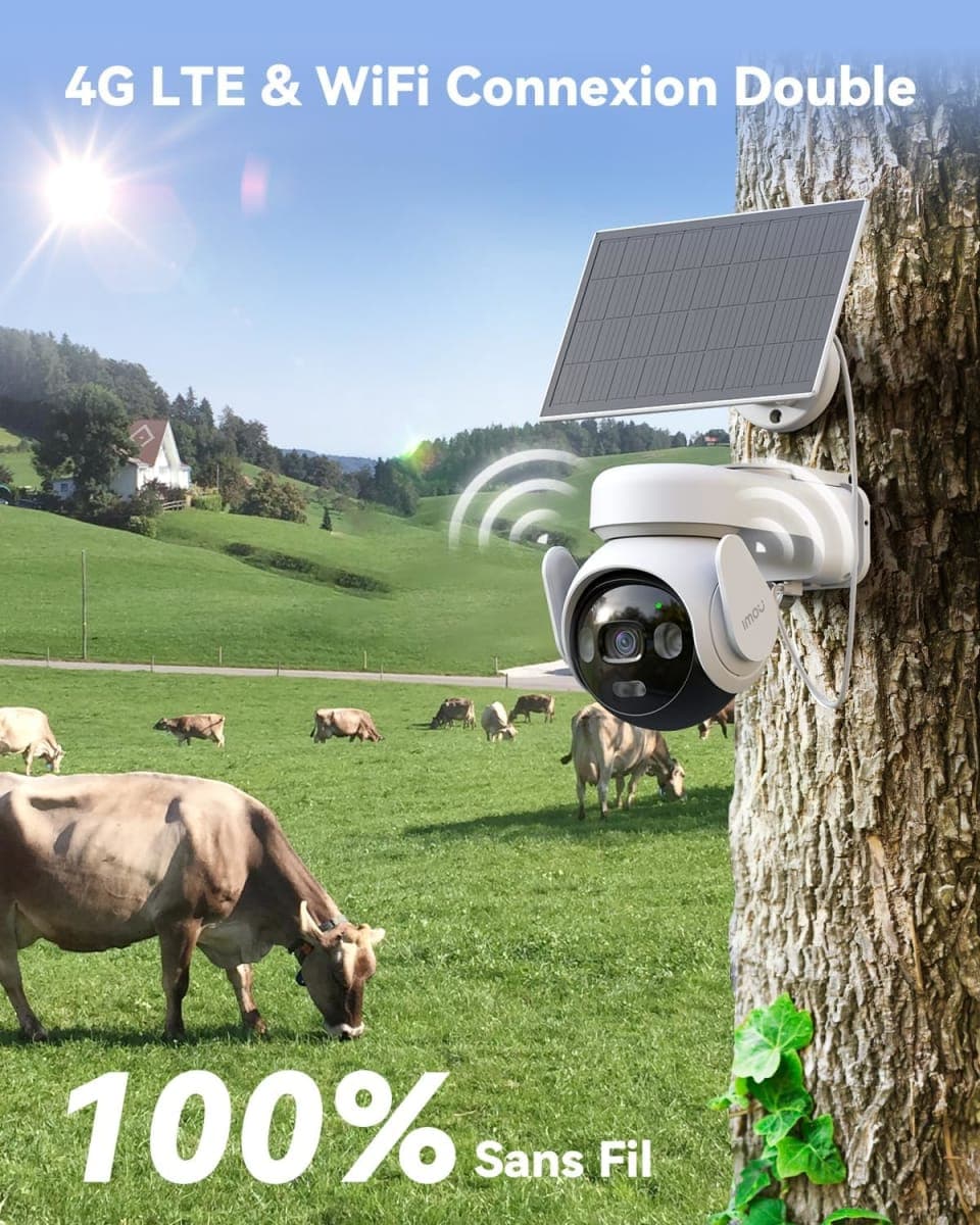 Imou 4G LTE Caméra Surveillance WiFi Exterieure sans Fil 3