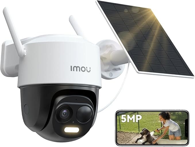 Imou 4G LTE Caméra Solaire avec Carte SIM, 10MP(5MP+5MP)Caméra 2