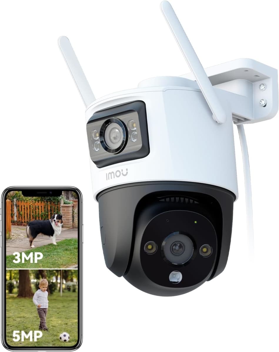 Imou 4K(5MP+3MP) Caméra Surveillance WiFi Extérieure à Double Objectif