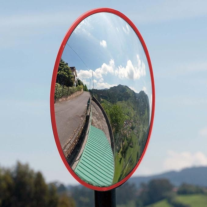 Miroir Convexe 60cm - 180° Grand Angle Réglable en Acrylique 3