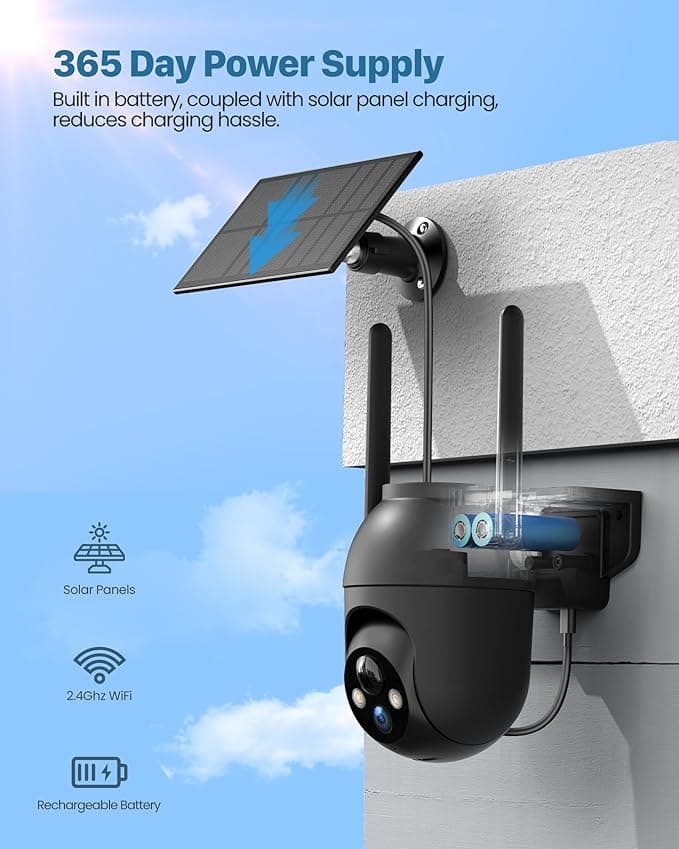Imou 2K Caméra Surveillance WiFi Exterieure sans Fil Solaire 3