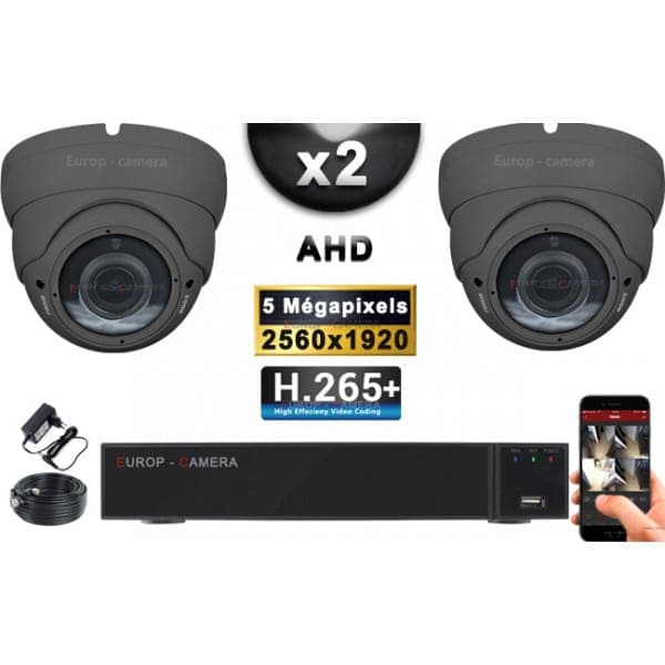 Caméra 2.0 megapixels AHD, dome ufo encastrable pour bus autocar 2